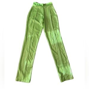 Green Latex Sparkly Pants